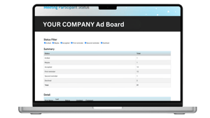 Live recruitment tracker